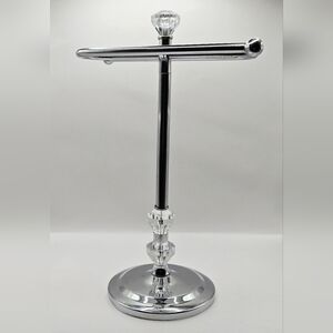 Crystal Chrome T-Bar Jewelry Stand Bracelet & Watch Holder Vanity Display